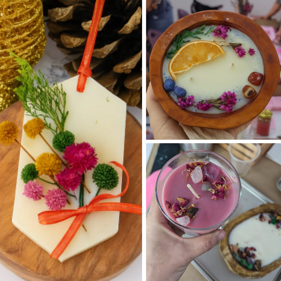 Curso Grabado:  Velas aromáticas de cera de soya (Básico)