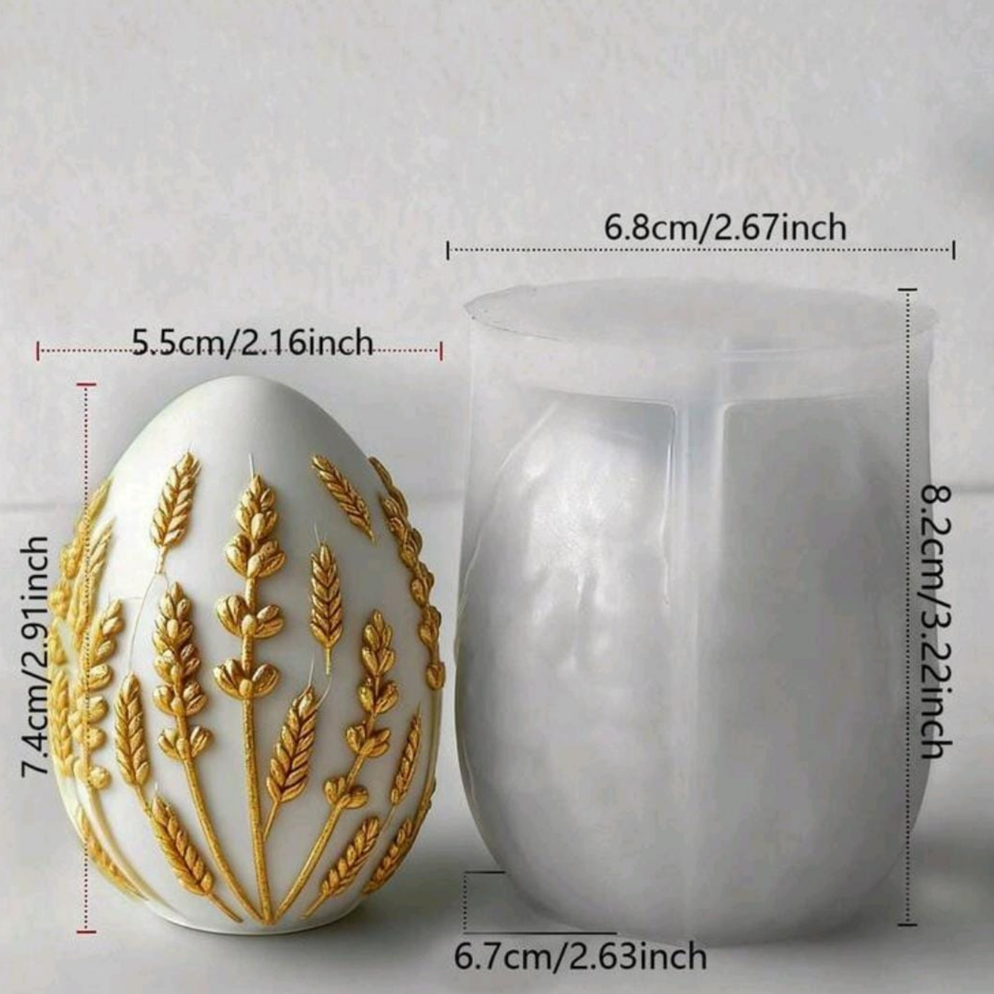 Huevo relieve espiga