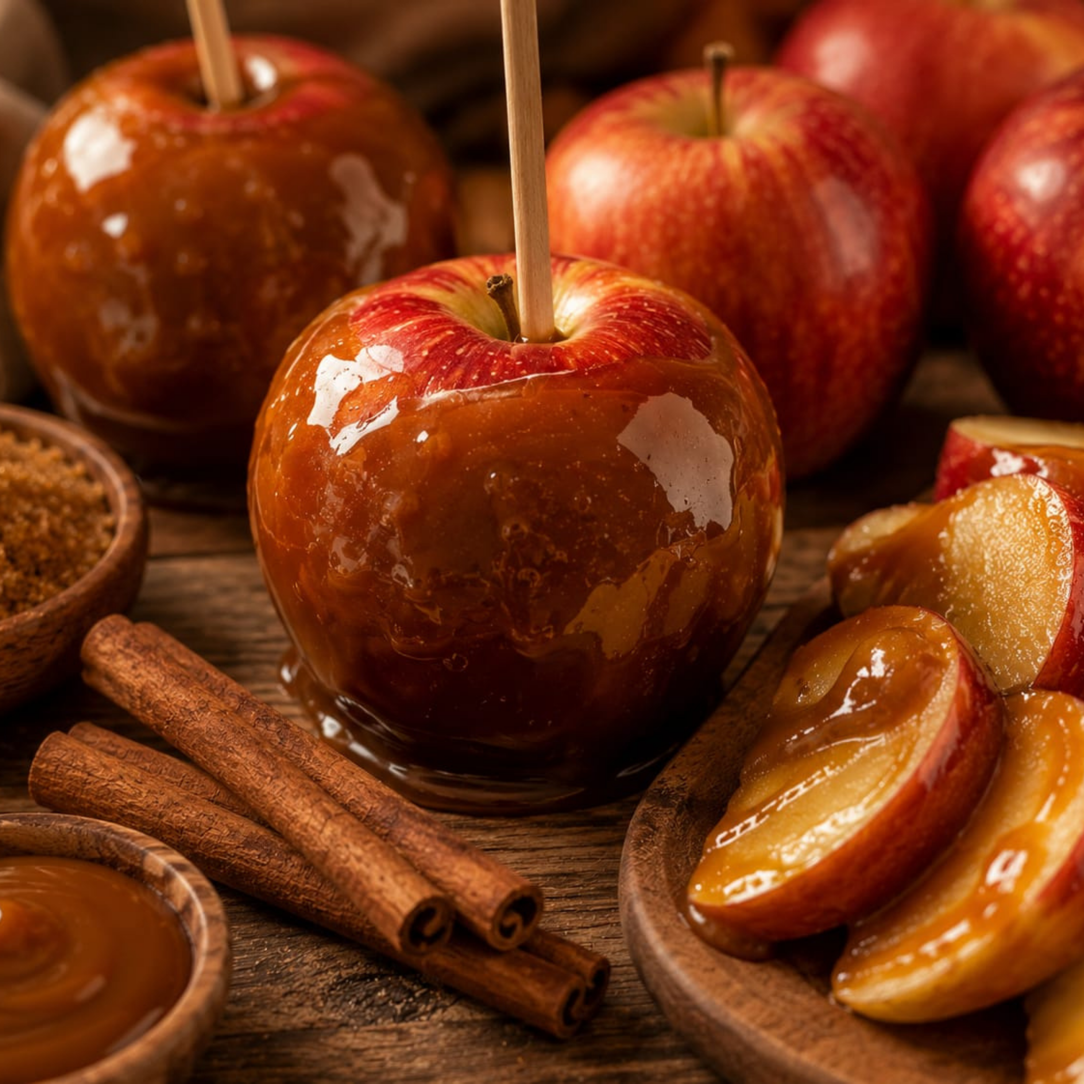Manzana caramelizada