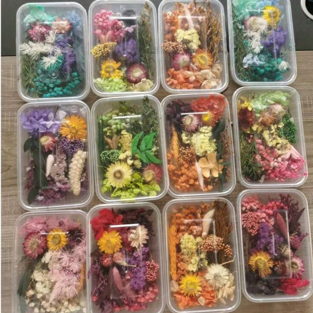 Caja de flores preservadas