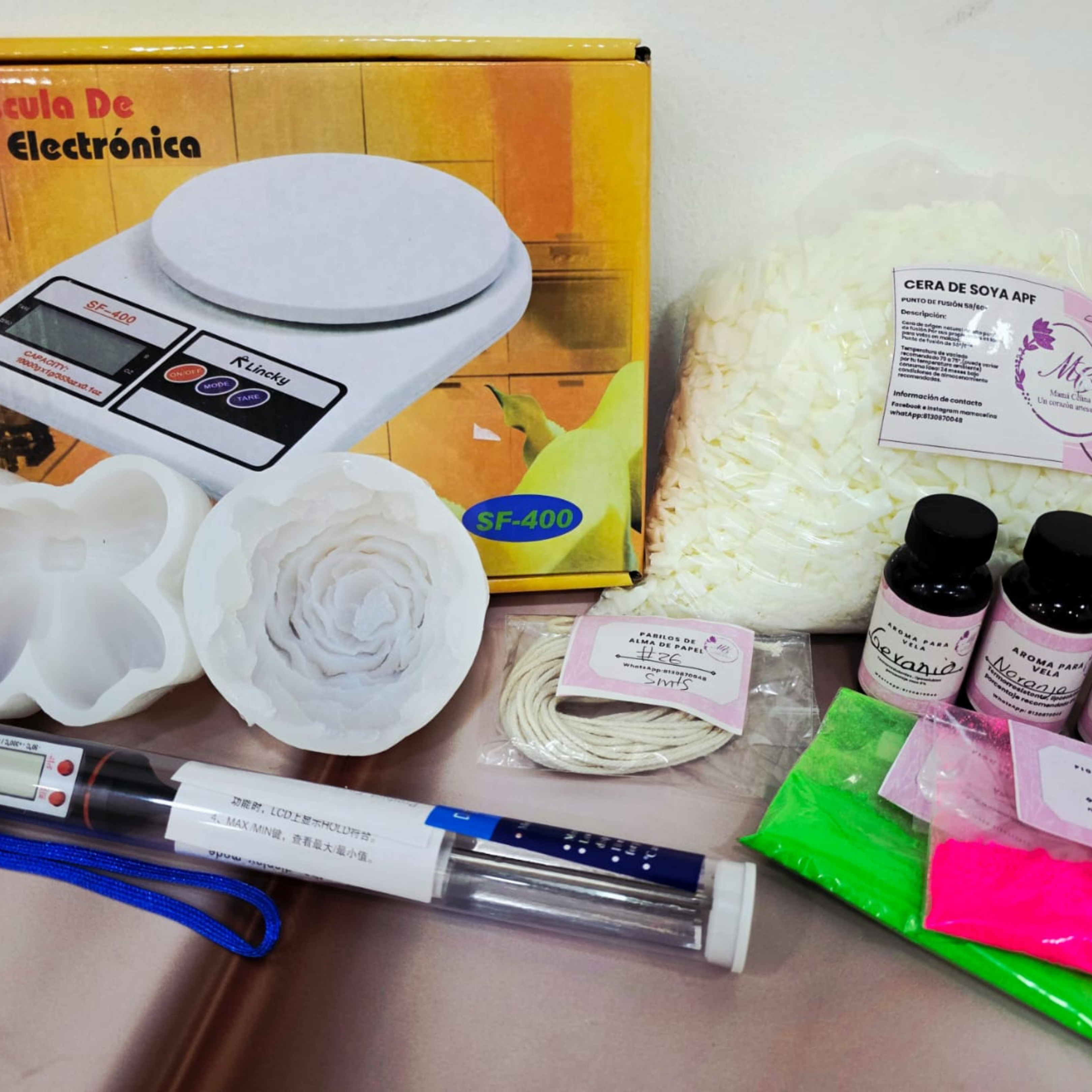 Kit de inicio velas de molde