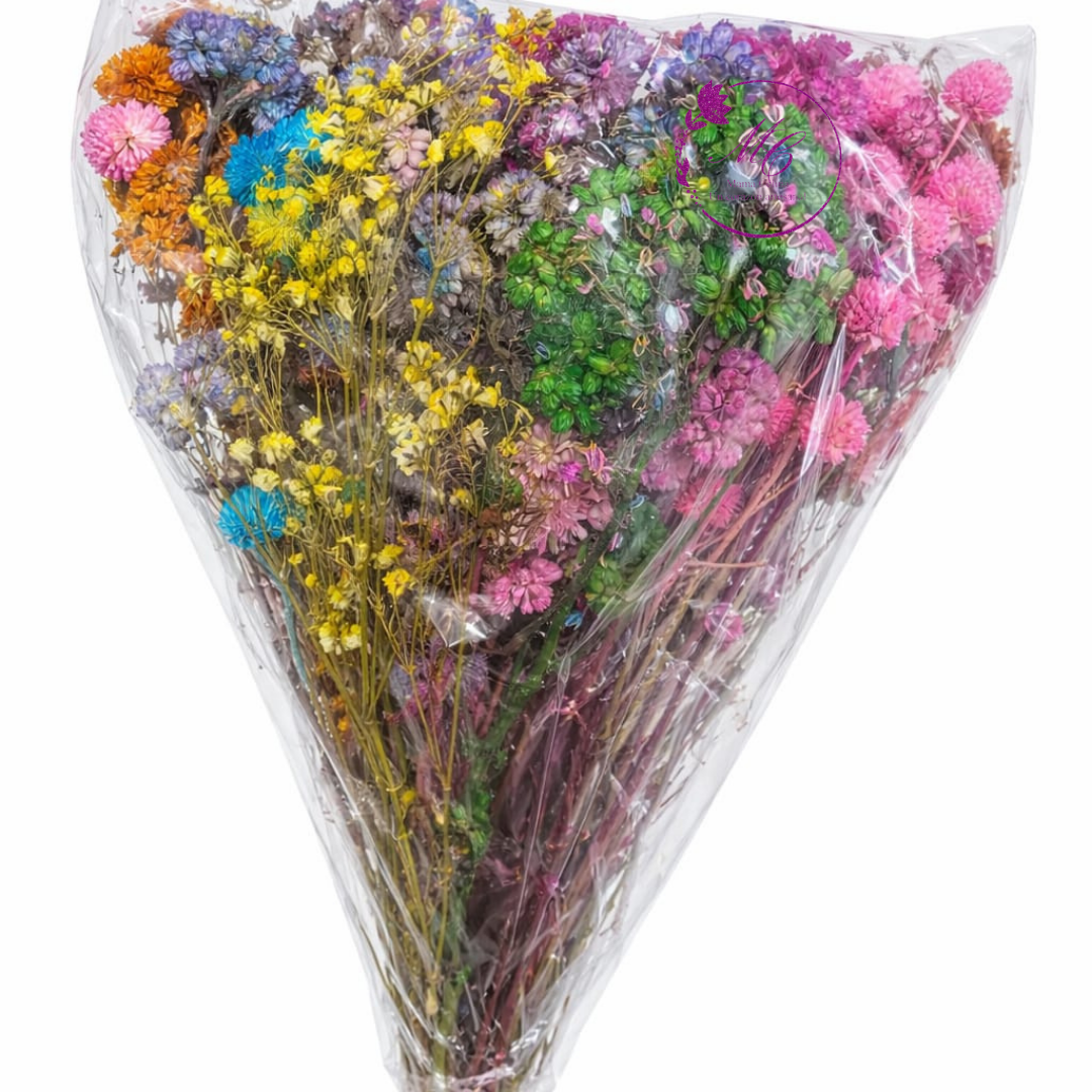 Ramo de flores deshidratadas