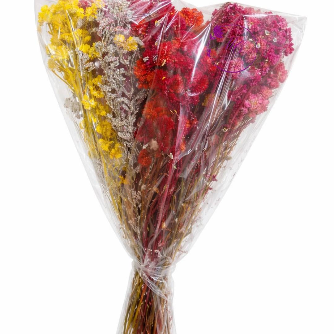Ramo de flores deshidratadas