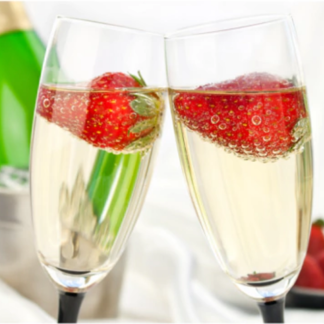 Champagne de fresas