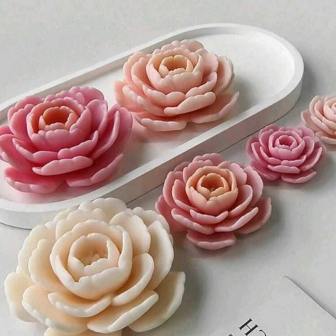 Flor de camelia (4.5CM X 4.5 CM)