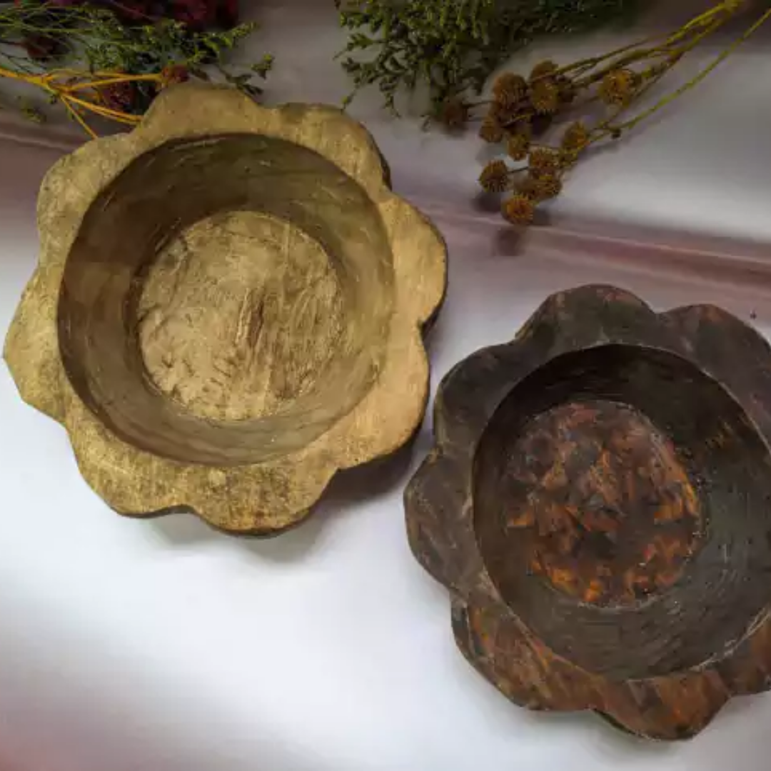 Flor rustica de madera (160 gr aprox)