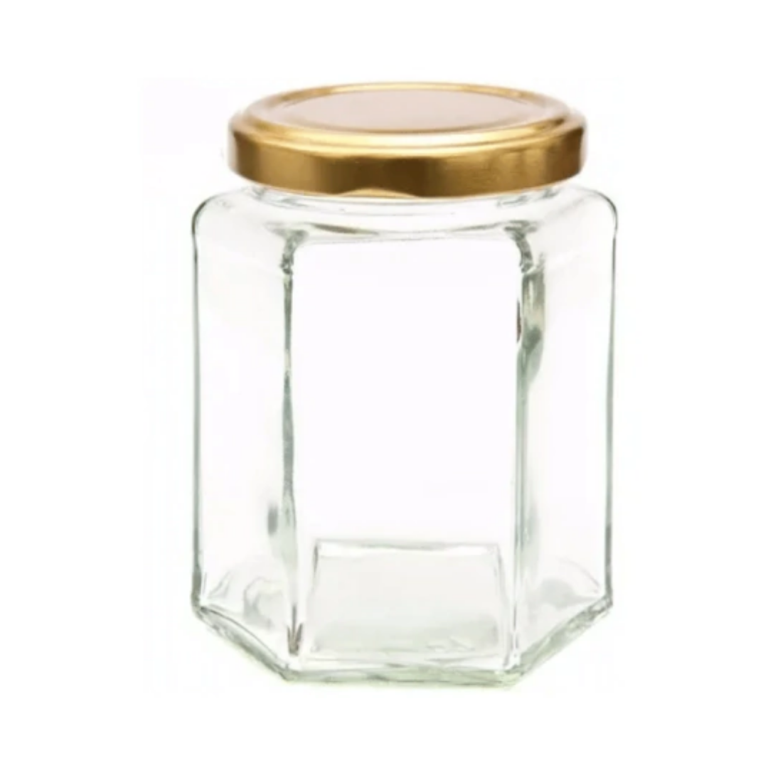 Frasco hexagonal 9oz