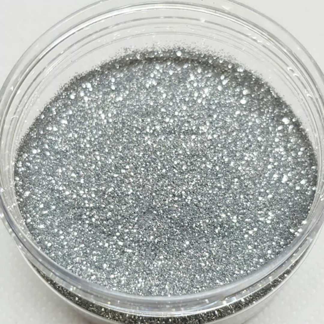 Glitter cosmetico plata ( 5 gr)