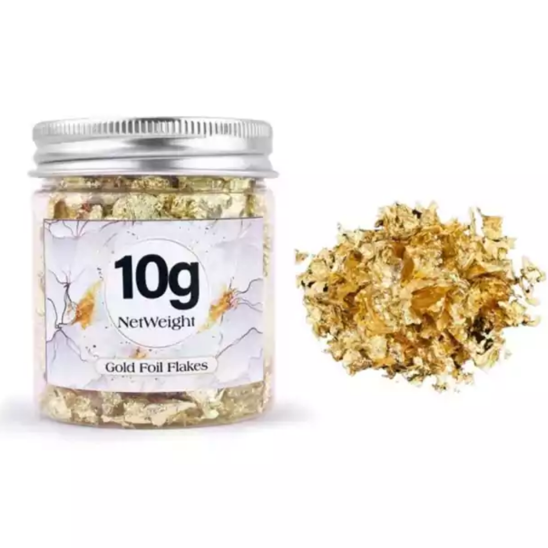 Lamina de oro en escamas