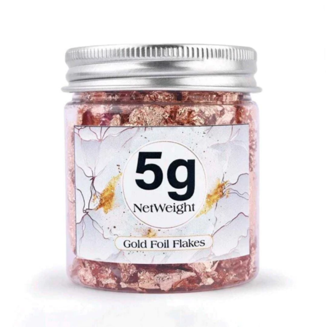 Lamina oro rosa en escamas