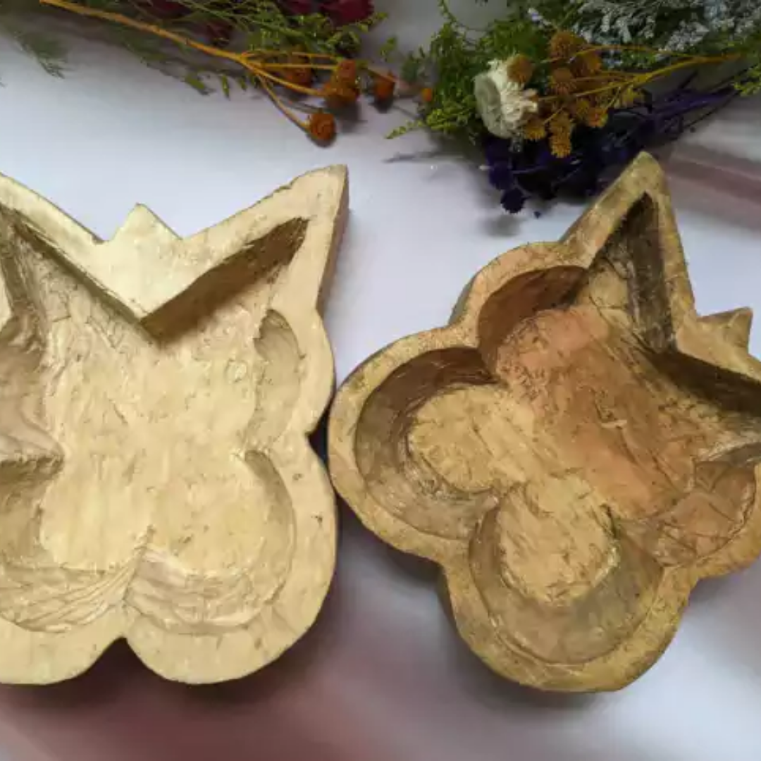 Mariposa rustica de madera (340 gr aprox)