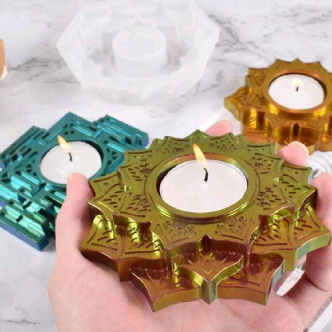 Portavela flor de loto