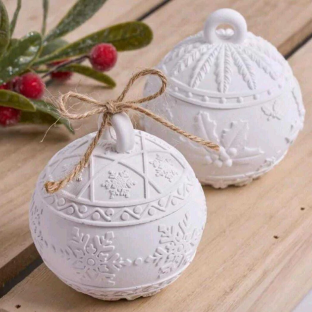 Recipiente esfera navidad